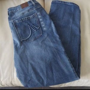 Maurices straight leg jeans.  Mid-rise, size 18W.